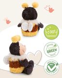  Thú nhồi bông 35cm 61635 |NICI Germany bumblebee Beelinda ong chăm chỉ GO GREEN 