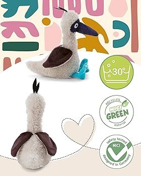  Thú nhồi bông 35cm 61720 |NICI Germany blue-footed booby Sula chim điên chân xanh Go Green 