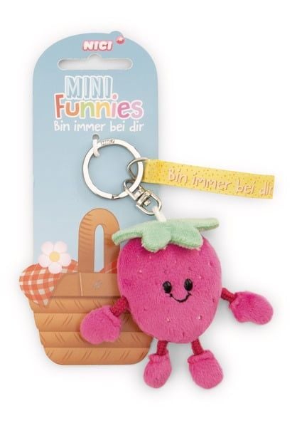  Móc khóa Mini funnies food keyring chính hãng NICI Germany (Thú nhồi bông 7cm)-61800 