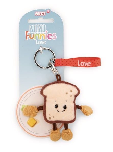  Móc khóa Mini funnies food keyring chính hãng NICI Germany (Thú nhồi bông 7cm)-61800 