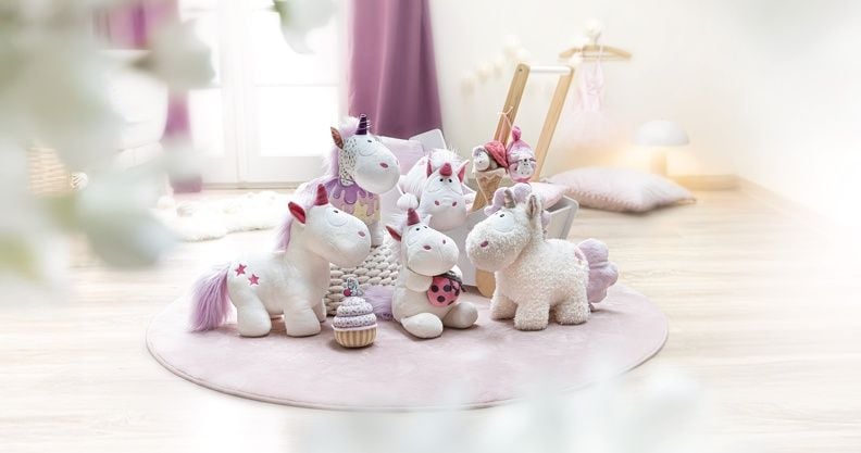  Thú nhồi bông 32cm-61908|ngựa kỳ lân Sweety Unicorn_NICI Germany 