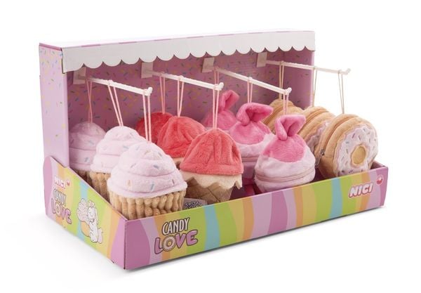  Thú nhồi bông 10cm-61912|ngựa kỳ lân Unicorn cupcake donut_NICI Germany 