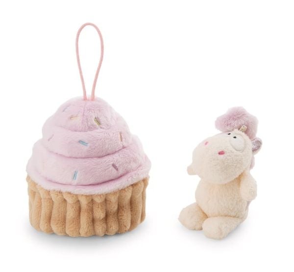  Thú nhồi bông 10cm-61912|ngựa kỳ lân Unicorn cupcake donut_NICI Germany 
