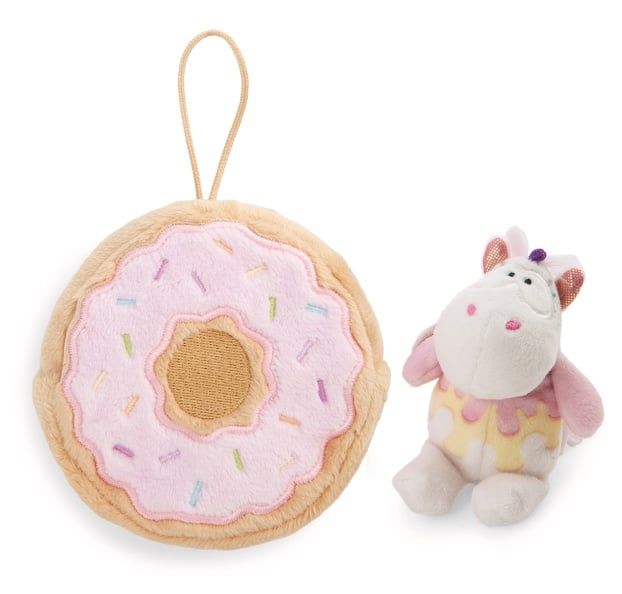  Thú nhồi bông 10cm-61912|ngựa kỳ lân Unicorn cupcake donut_NICI Germany 