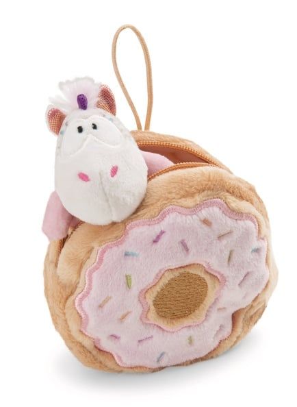  Thú nhồi bông 10cm-61912|ngựa kỳ lân Unicorn cupcake donut_NICI Germany 