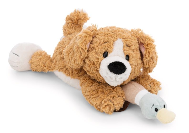  Thú nhồi bông 30cm 62149 |Dog brown duck lying chó săn vịt nằm|NICI Germany 