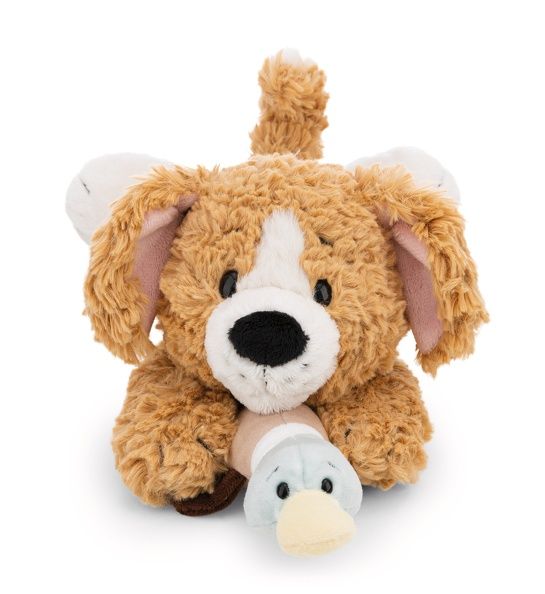  Thú nhồi bông 30cm 62149 |Dog brown duck lying chó săn vịt nằm|NICI Germany 