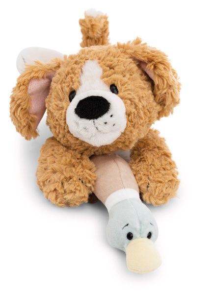  Thú nhồi bông 30cm 62149 |Dog brown duck lying chó săn vịt nằm|NICI Germany 
