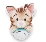  Thú nhồi bông 30cm 62152 |cat bengal fish lying mèo vằn hổ ăn cá nằm|NICI Germany 