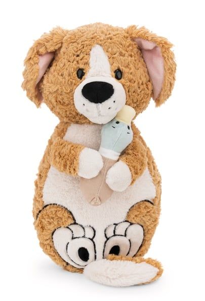  Thú nhồi bông 35x20cm 62165 |dog brown duck lying chó săn vịt|NICI Germany 