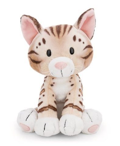  Thú nhồi bông 35cm 62192 |cat bengal sitting mèo vằn hổ ăn cá ngồi|NICI Germany 
