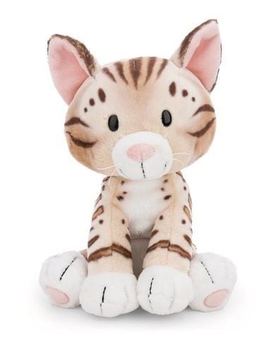  Thú nhồi bông 35cm 62192 |cat bengal sitting mèo vằn hổ ăn cá ngồi|NICI Germany 