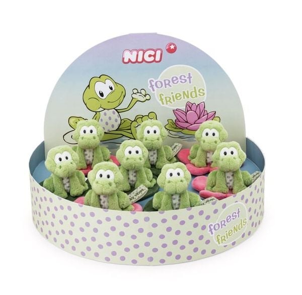  Thú nhồi bông 7cm-62279| ếch xanh frog Fridolin FOREST FRIENDS_NICI Germany 
