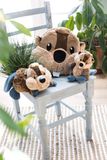  Thú nhồi bông 32x37cm-62284| Hải ly beaver Harry Hooper Woodsnacker_NICI Germany 