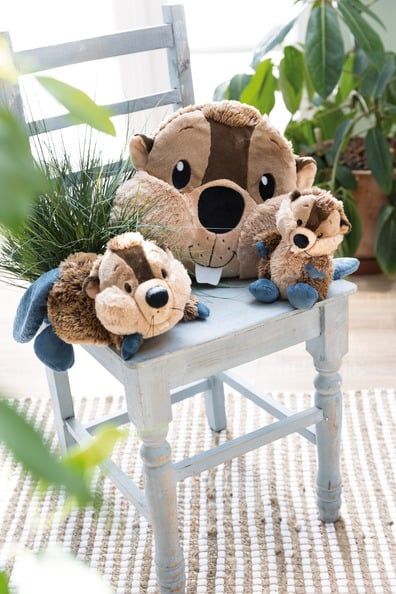  Thú nhồi bông 32x37cm-62284| Hải ly beaver Harry Hooper Woodsnacker_NICI Germany 