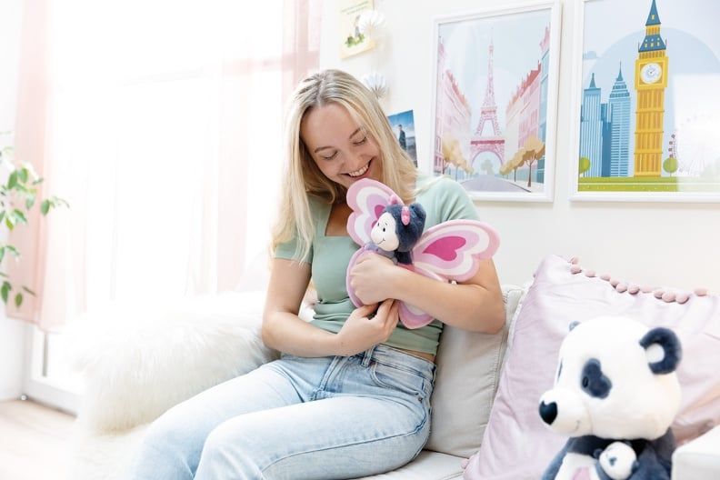  Thú nhồi bông 21cm-62615| bươm bướm LOVE butterfly_NICI Germany 