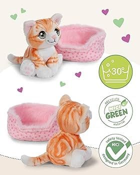  Thú nhồi bông 12cm-61940| thú cưng Little Paws chó mèo đáng yêu _NICI Germany 