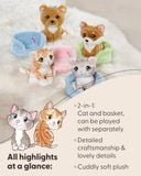  Thú nhồi bông 12cm-61940| thú cưng Little Paws chó mèo đáng yêu _NICI Germany 