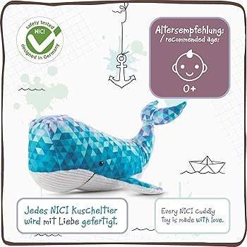  Thú nhồi bông 22cm-47432| cá voi xanh whale _NICI Germany 