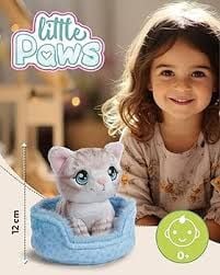  Thú nhồi bông 12cm-61940| thú cưng Little Paws chó mèo đáng yêu _NICI Germany 