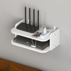 Kệ Treo Tường Định Tuyến Wifi Màu Trắng Chống Thấm Nước - Nội Thất IGA - IG407