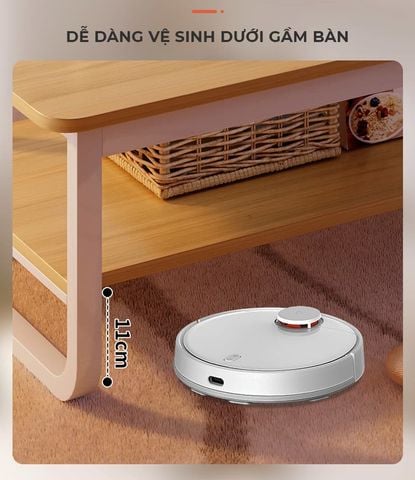 Bàn trà 2 tầng trắng - vân gỗ - GM135 - Nội Thất IGA Việt Nam