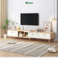 Kệ Tivi Mở Rộng Kích Thước Tùy chỉnh với thiết kế thông minh, tối giản cho phòng khách hiện đại - GP218