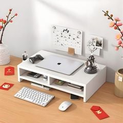 Kệ PC Để Bàn Trắng - GA25