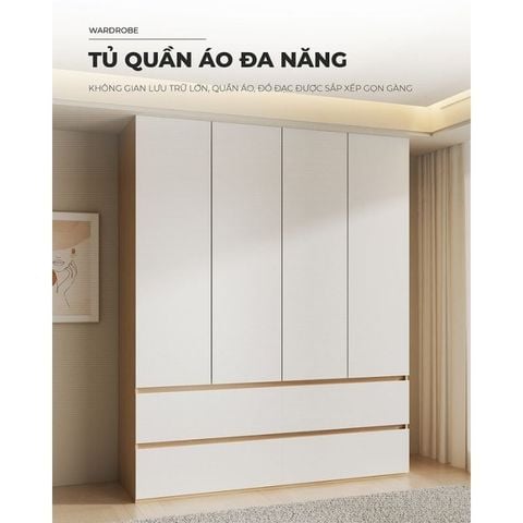 Tủ Quần Áo Thông Minh IGA Kết Hợp Ngăn Kéo Đa Năng - GP327