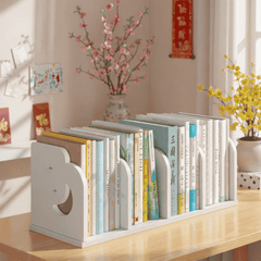 Kệ Sách Gỗ PVC Để Bàn nhỏ gọn cho góc học tập, làm việc đơn giản - IG410