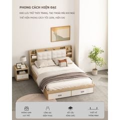 Giường Ngủ Gỗ Công Nghiệp Phong Cách Hiện Đại - GP235 / GP235A