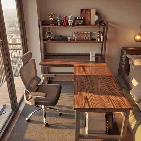 Bàn làm việc chữ L thiết kế hiện đại, sang trọng cho mọi không gian sống - GM126