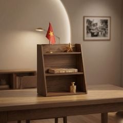 Kệ Để Bàn Décor Óc Chó/ Trắng - GA20