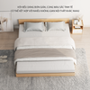 Giường Ngủ Gỗ Công Nghiệp Hiện Đại Phong Cách Nhật Bản - 1m8x2m - Màu Vân Gỗ Phối Trắng - GP310C.03 - Nội Thất IGA Việt Nam
