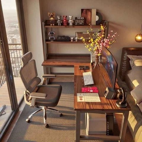 Bàn làm việc chữ L thiết kế hiện đại, sang trọng cho mọi không gian sống - GM126