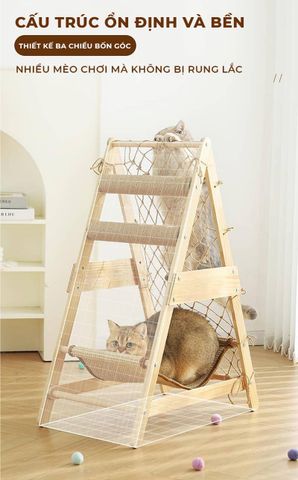 Nhà Cây Cho Mèo Đa Năng IGA Thông Minh 3 Trong 1 - GU7