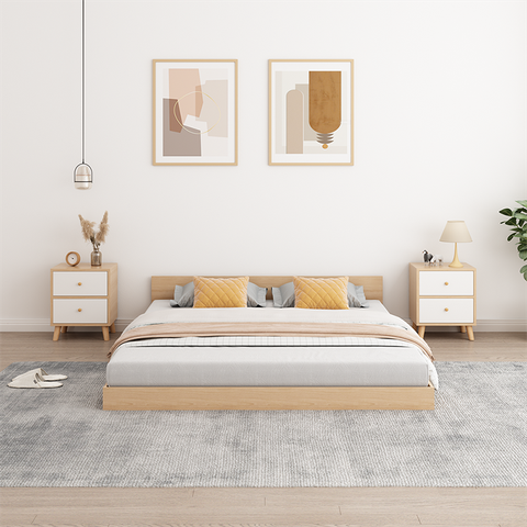 Giường Bệt Thông Minh Gỗ MDF Phong Cách Bắc Âu - GP310