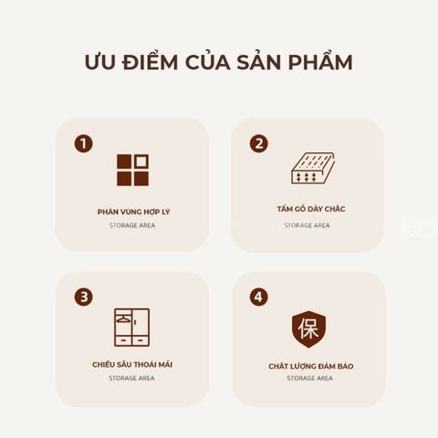 Tủ Quần Áo 4 Cánh To 2 Ngăn Kéo Trắng Vân Gỗ GP329.13