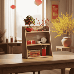 Kệ Để Bàn Décor Óc Chó/ Trắng - GA20