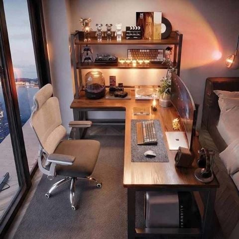 Bàn làm việc chữ L thiết kế hiện đại, sang trọng cho mọi không gian sống - GM126