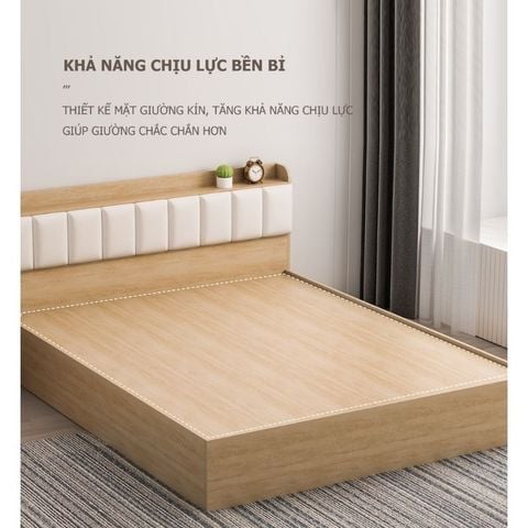 Giường Ngủ Gỗ Công Nghiệp Hiện Đại Mang Phong Cách Bắc Âu - GP240