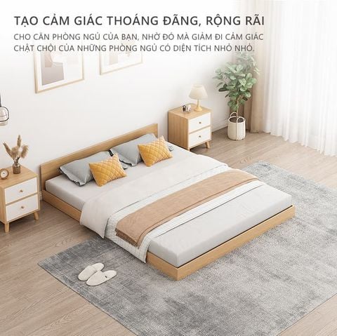 Giường Bệt Thông Minh Gỗ MDF Phong Cách Bắc Âu - GP310
