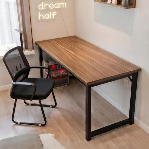 Bàn Làm Việc Khung Đen - Màu Vân Gỗ/Màu Gỗ Óc Chó - GM166 - Nội Thất IGA Việt Nam