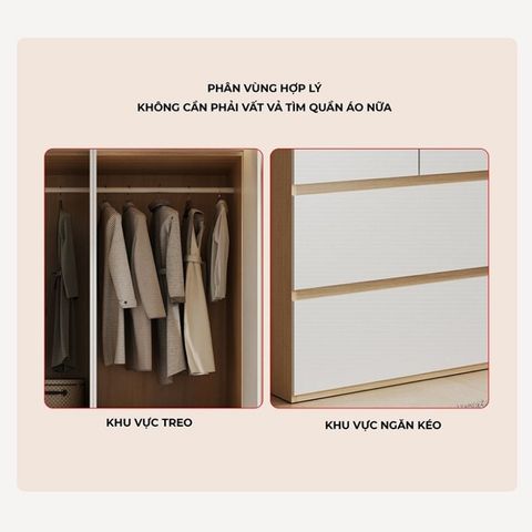 Tủ Quần Áo 4 Cánh To 1 Ngăn Kéo Trắng Vân Gỗ GP328.13