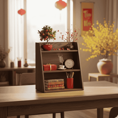 Kệ Để Bàn Décor Óc Chó/ Trắng - GA20