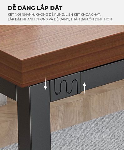 [Combo] B.L.V Kết Hợp Tủ Hồ Sơ Nhỏ Khung Đen Gỗ Óc Chó - GM191 - Khai tử