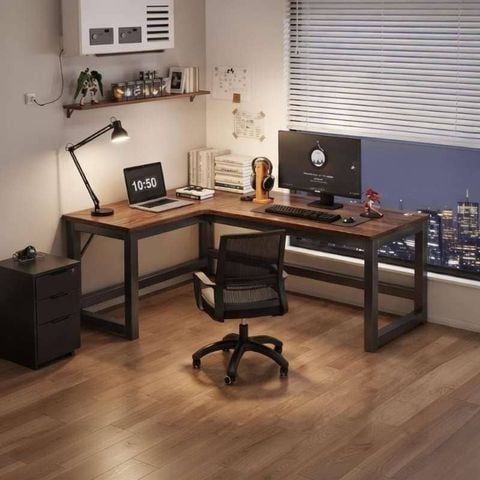 Bàn làm việc chữ L thiết kế hiện đại, sang trọng cho mọi không gian sống - GM126