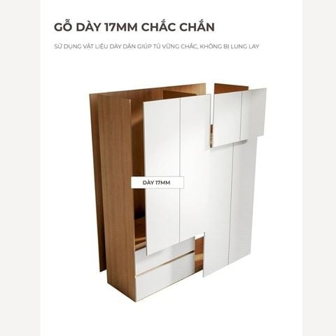Tủ Quần Áo Thông Minh IGA Kết Hợp Ngăn Kéo Đa Năng - GP327