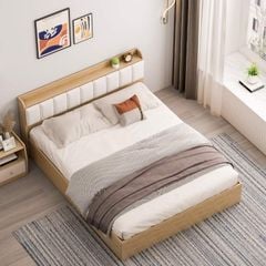 Giường Ngủ Gỗ Công Nghiệp Hiện Đại Mang Phong Cách Bắc Âu - GP240