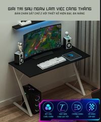 Bàn Gaming Chân Chữ Z Gỗ MDF cho góc làm việc chuyên nghiệp, hiện đại  - GM57 - Hết hàng